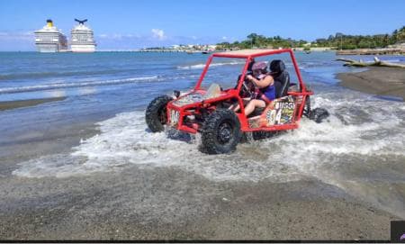 Amber Cove & Taino Bay: Buggy Tour with Swimming & Tasting