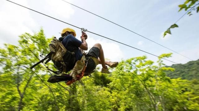 Jaco: Mountain & Ocean View Waterfall Zipline Tour