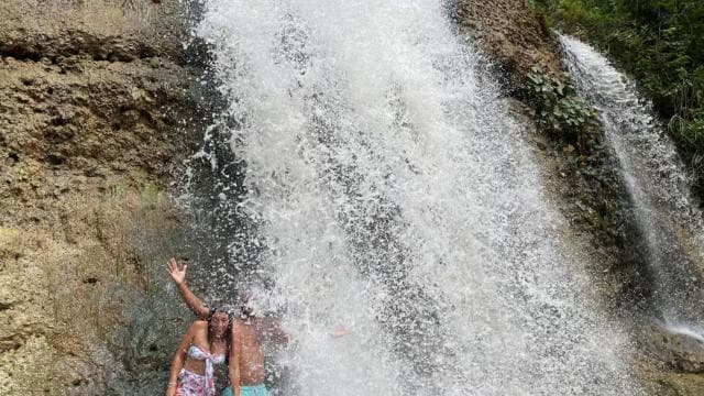 From San Juan: Full-Day Cave and Waterfall Adventure Tour