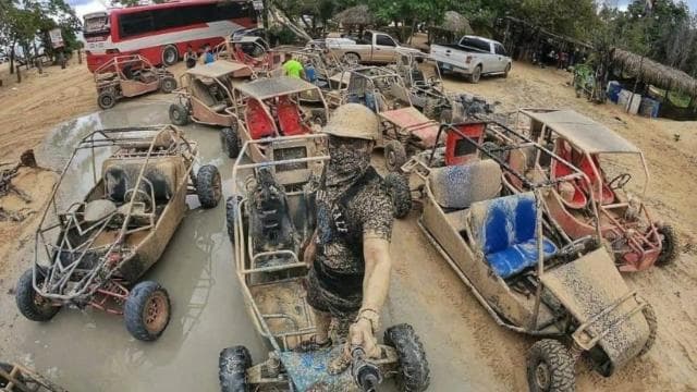 Dominican Buggy from Punta Cana with Beach and Cenote