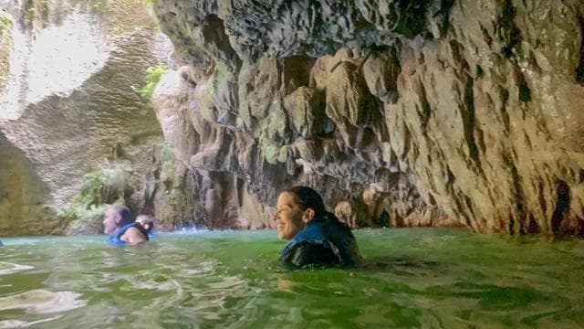 San Juan: Arenales Caves, Waterfall, Spring & River Swimming