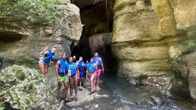 Charco Azul, Caves, Waterfalls, Beach, Free Adult Drinks