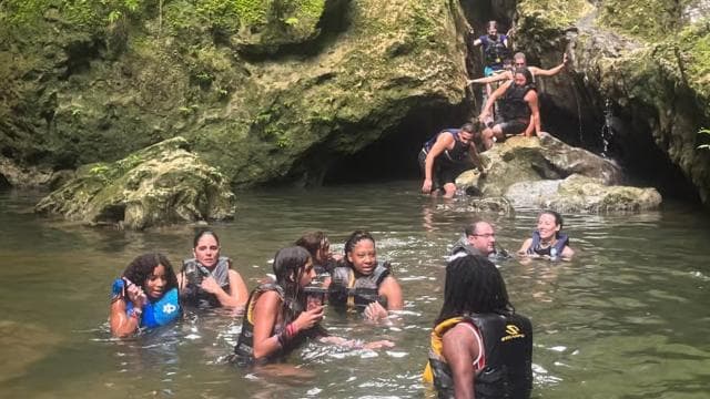 San Juan; Charco Azul & Cueva del Indio Adventure