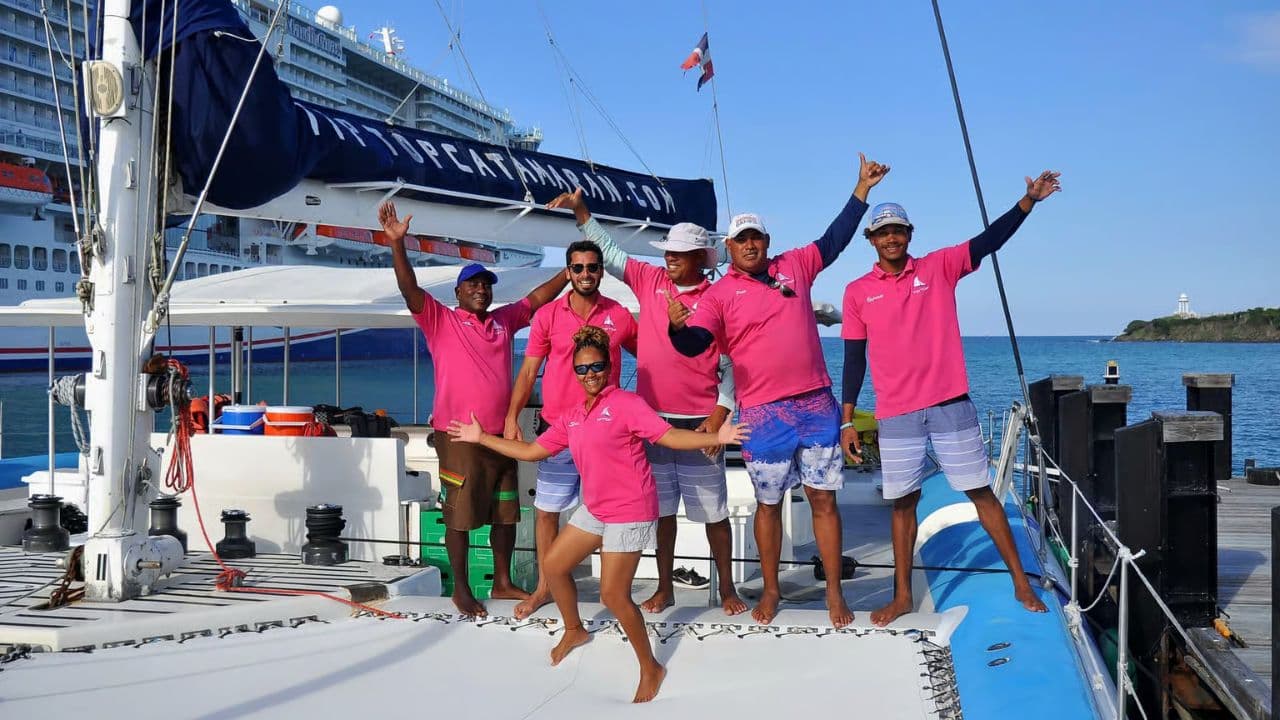 From Puerto Plata: Cayo Arena Private Catamaran Trip & Lunch