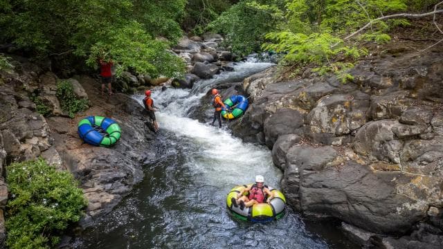 One Day: Ziplining, River Tubing, and Horseback Riding Trip