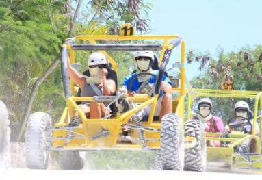 Private Punta Cana Buggy Ride, Zipline & Waterfall Pool Tour