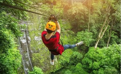 Puerto Plata: Zipline and Waterfall Adventure with Lunch