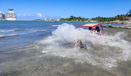 Amber Cove & Taino Bay: Buggy Tour with Swimming & Tasting