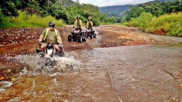 From San Jose: Zipline, ATV and Waterfalls Combo Tour