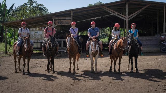 La Fortuna: Horseback Ride La Fortuna Waterfall w/Pick-up