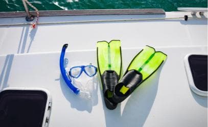 Party Boat Catamaran Excursion with snorkeling, BBQ & music