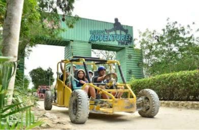 Private Punta Cana Buggy Ride, Zipline & Waterfall Pool Tour