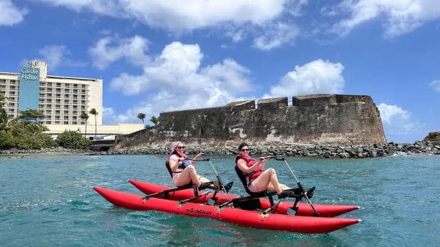 San Juan: Eco-Tour Chiliboats Waterbike, Condado Lagoon
