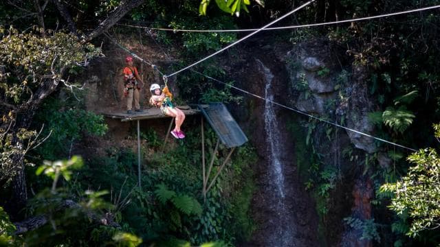 One Day: Ziplining, River Tubing, and Horseback Riding Trip