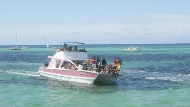 Punta Cana: Private Party Boat with Slide and BBQ