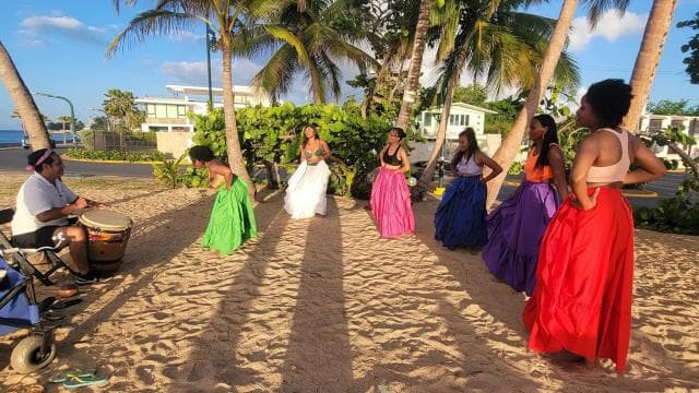 San Juan: Puerto Rican Folklore Bomba Class with Live Music