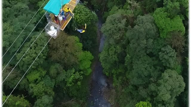 Bungee Jump near San Jose, CR w/Canopy Ziplines & Superman