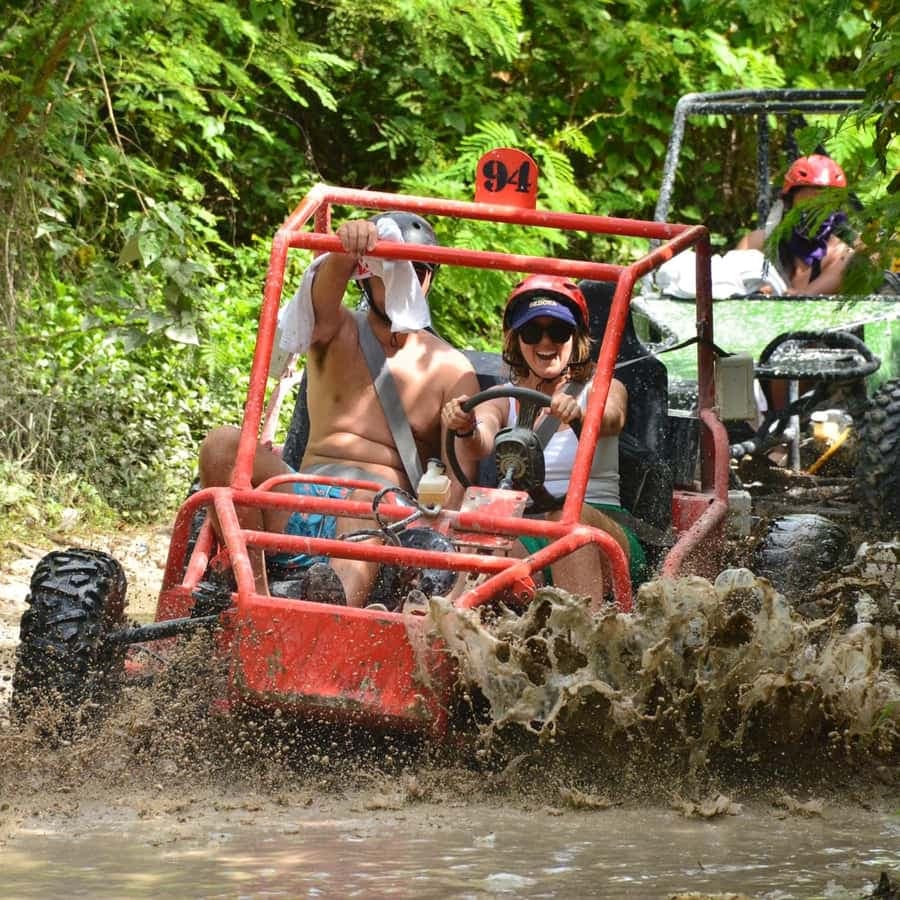 Punta Cana: Buggy Ride, Cenote, Waterfalls & Zipline Tour