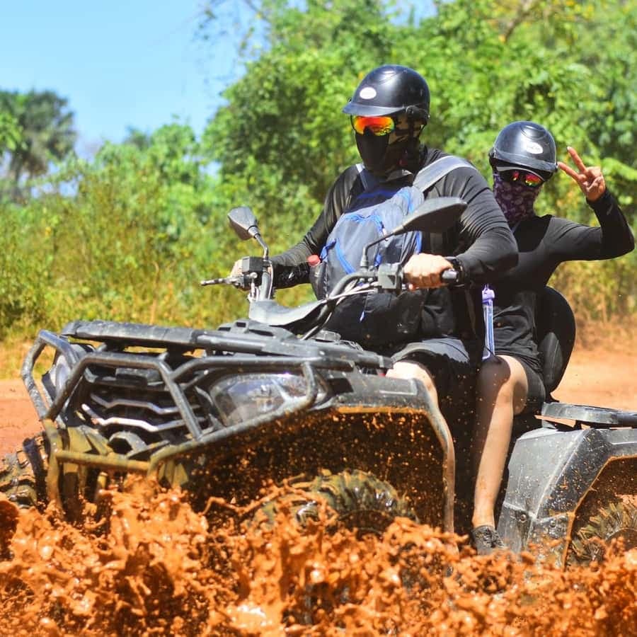 ATV Tour Macao Beach Water Cave and Typical House Punta Cana
