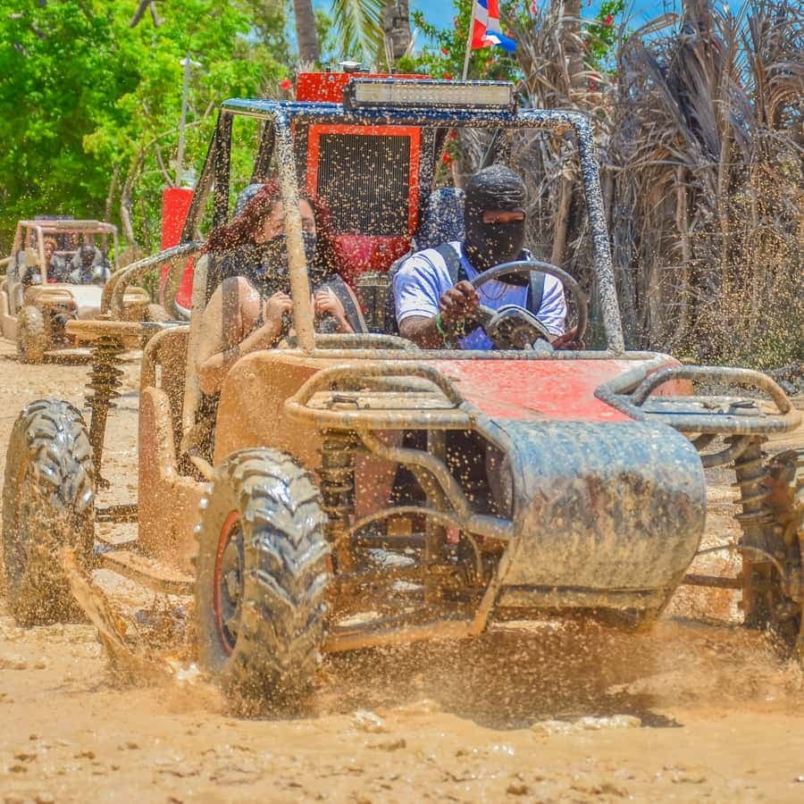 ATV Tour Macao Beach Water Cave and Typical House Punta Cana
