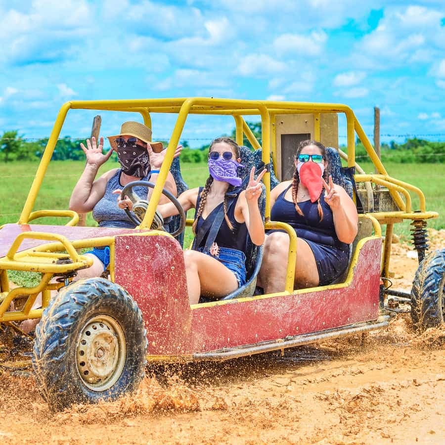 Punta Cana: Buggy with Transportation and Cenote & Macao Beach