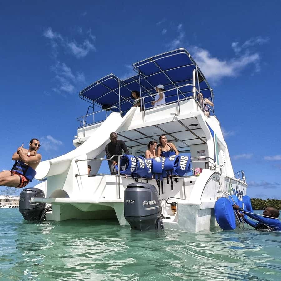 Blue Paradise: Catamaran ride along Punta Cana's coastline