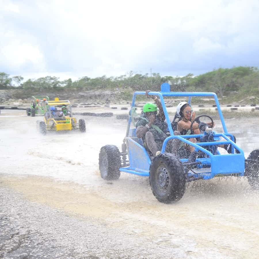 Buggy Ride, Zipline Splash & Waterfall Pool Combo with Lunch