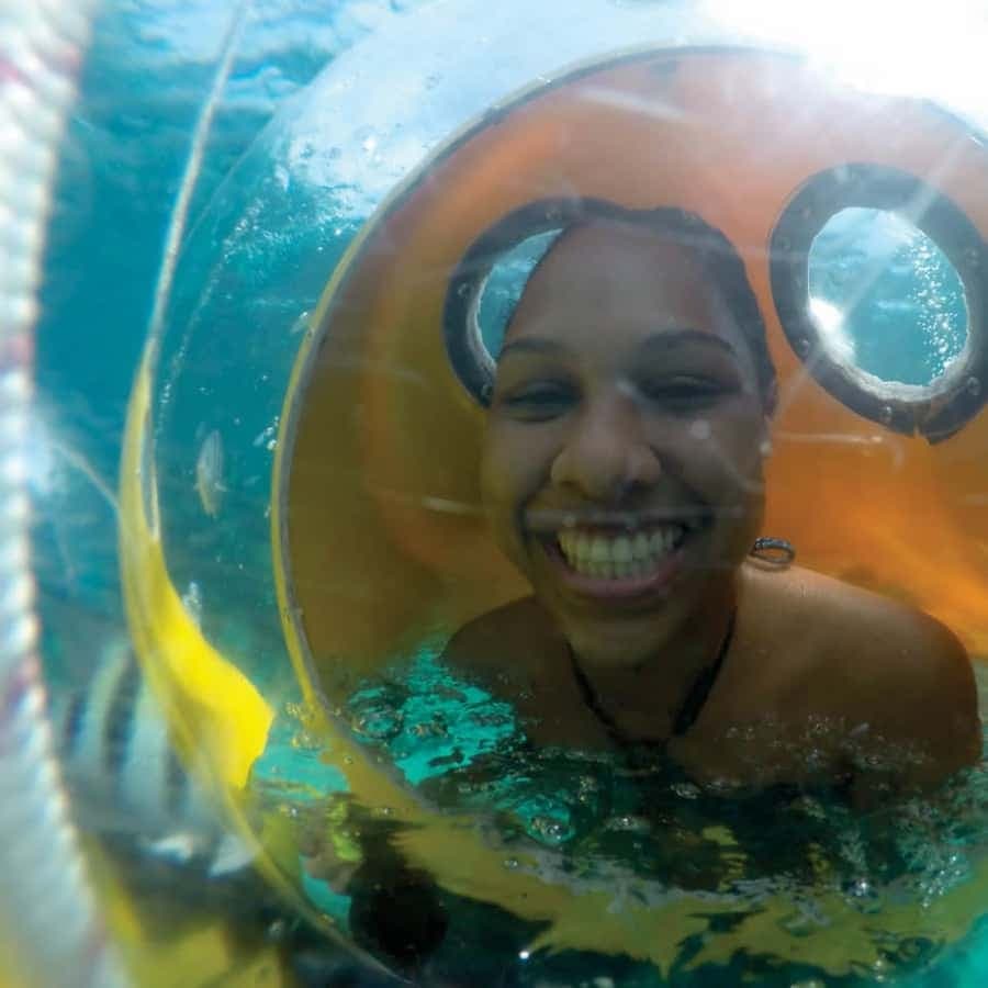 From Punta Cana: ScubaDoo, Snorkel & Glass Bottom Boat Tour
