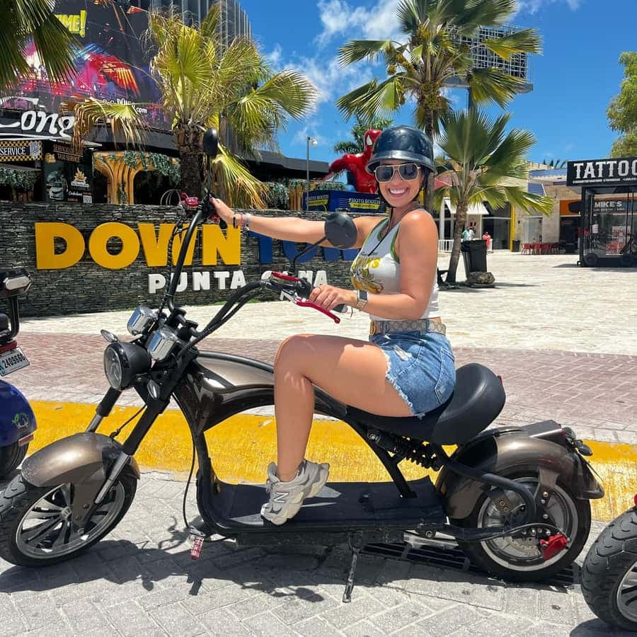 Bavaro Punta Cana: City Tour with Harley models E-Scooters