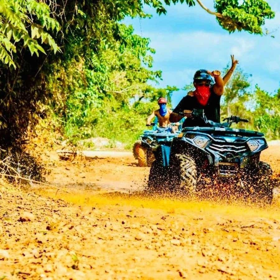 From Miches: Round Mountain and ATV Tour to Rice Factory