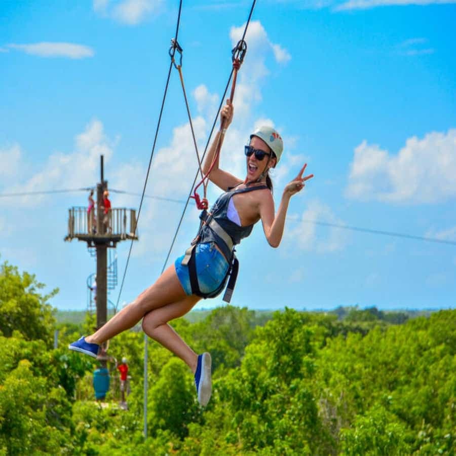 Zip Line Playa Esmeralda With Redonda Mountain
