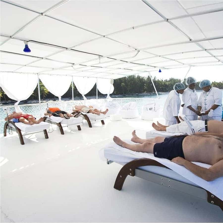 Punta Cana Floating Ocean Spa Experience with Massage & Yoga - Dominican Republic