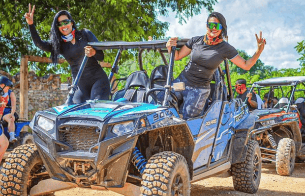 Dune Buggies Beach Macao with Cenote and Typical House