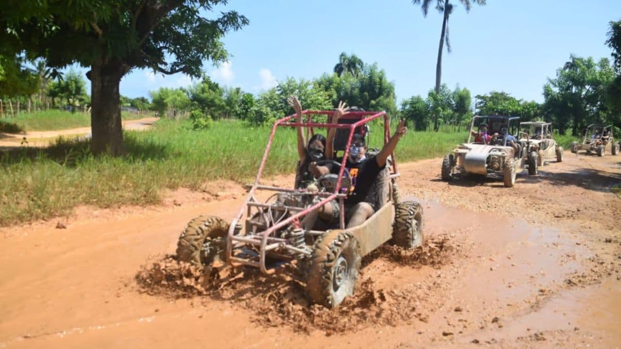 From Samaná: Baiguate Waterfall and Jarabacoa Buggy Tour