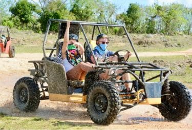 Punta Cana Buggy Adventure with Private Cavern Cenote Swim