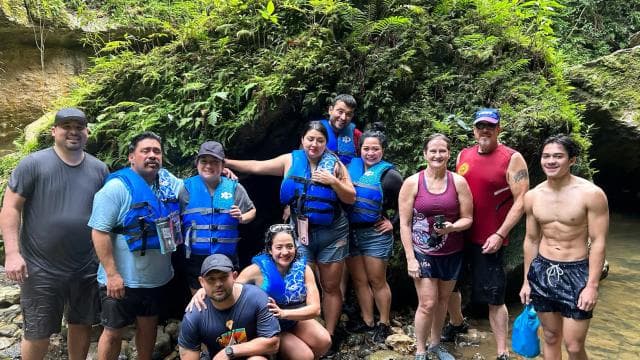 Charco Azul, Caves, Waterfalls, Beach, Free Adult Drinks