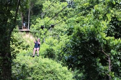 Puerto Plata/Amber Cove: Zipline and Waterfalls with Lunch