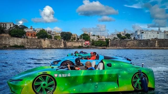 San Juan: Water Jet Car Green Infinity Experience