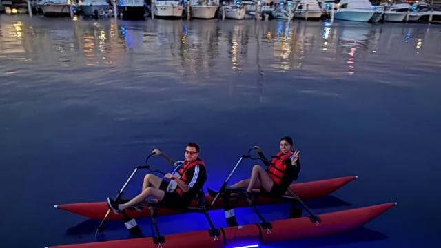 San Juan: LED Night Tour Chiliboat Waterbike, Condado Lagoon