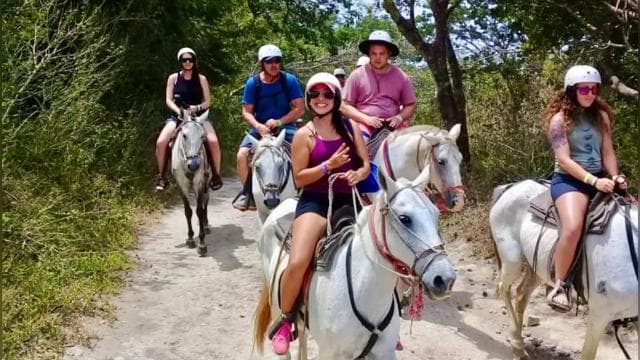 Tamarindo: Zip Line, Horseback Riding & Natural Spa Day Tour