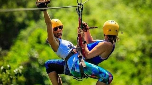 Jaco: Mountain & Ocean View Waterfall Zipline Tour