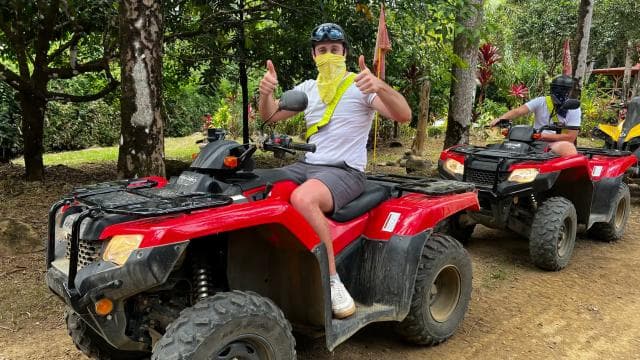Uvita: Private ATV Tour with Coconut Rum Tasting