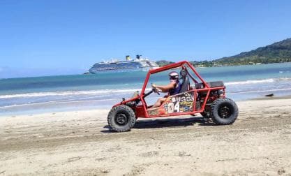 Amber Cove & Taino Bay: Buggy Tour with Swimming & Tasting