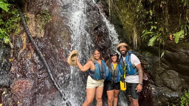 San Juan: Transport to El Yunque Famous Waterslide Adventure