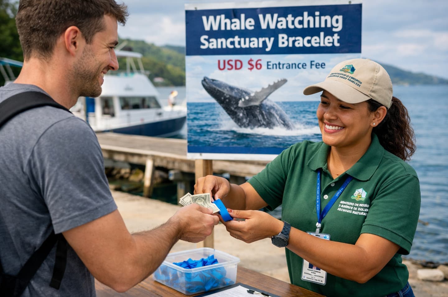 Whale Watching Sanctuary Bracelet – $6 Entrance Fee | Official Access